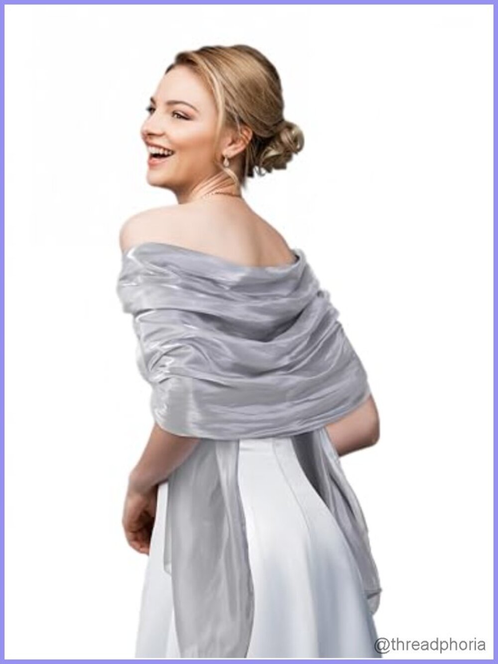 Women's Polyester Shawl Wrap Scarf Evening Dress Bridal